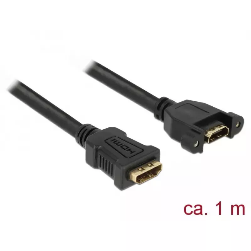 HDMI-kaapeli DeLOCK 85466 1 m HDMI Type-A Standard musta