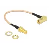 Koaksiaalikaapeli DeLOCK 0,16 m 2x RP-SMA