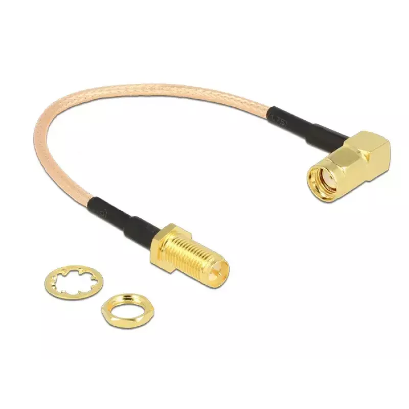 Koaksiaalikaapeli DeLOCK 0,16 m 2x RP-SMA