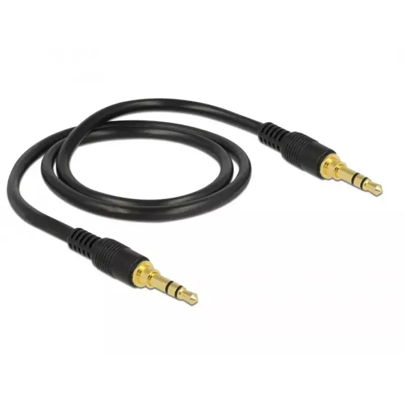 Audiokaapeli DeLOCK 85545 0,5 m 3,5 mm musta