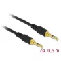 Audiokaapeli DeLOCK 85545 0,5 m 3,5 mm musta