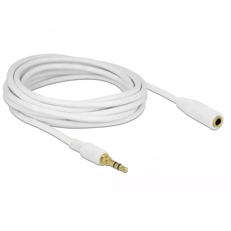Audiokaapeli DeLOCK 85591 5 m 3,5 mm valkoinen