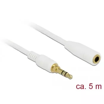 Audiokaapeli DeLOCK 85591 5 m 3,5 mm valkoinen