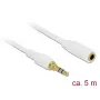 Audiokaapeli DeLOCK 85591 5 m 3,5 mm valkoinen