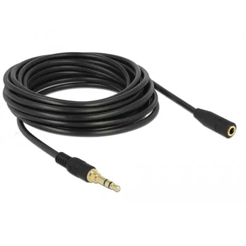 Audiokaapeli DeLOCK 85590 5 m 3,5 mm musta