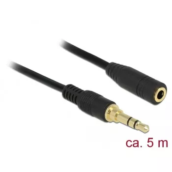 Audiokaapeli DeLOCK 85590 5 m 3,5 mm musta