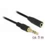 Audiokaapeli DeLOCK 85590 5 m 3,5 mm musta