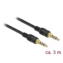 DeLOCK 85601 audiokaapeli 3 m 3,5 mm musta