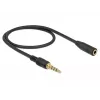 Audiokaapeli DeLOCK 85627 0,5 m 3,5 mm musta