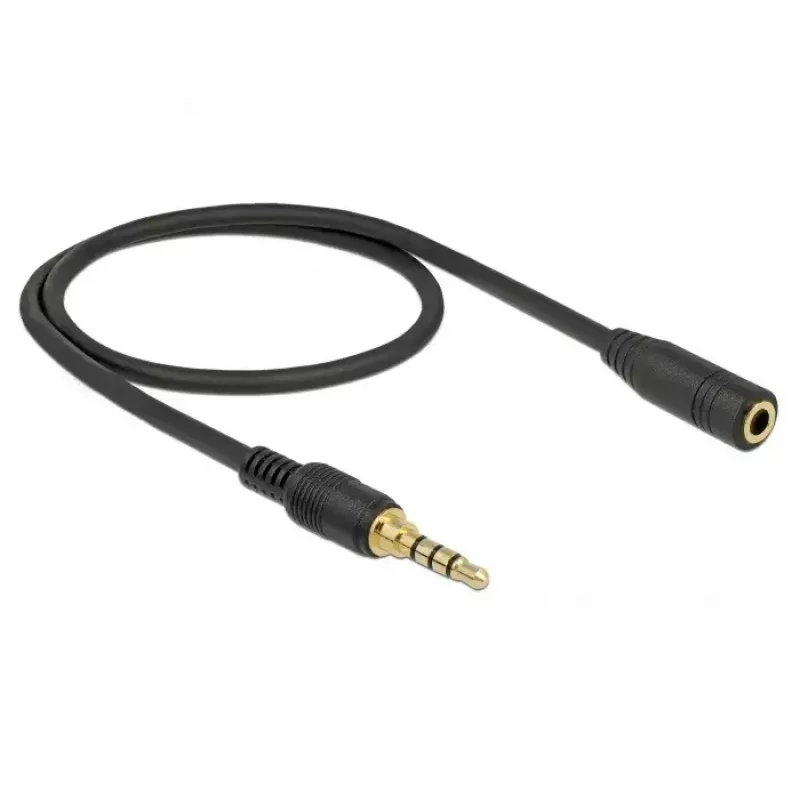 Audiokaapeli DeLOCK 85627 0,5 m 3,5 mm musta
