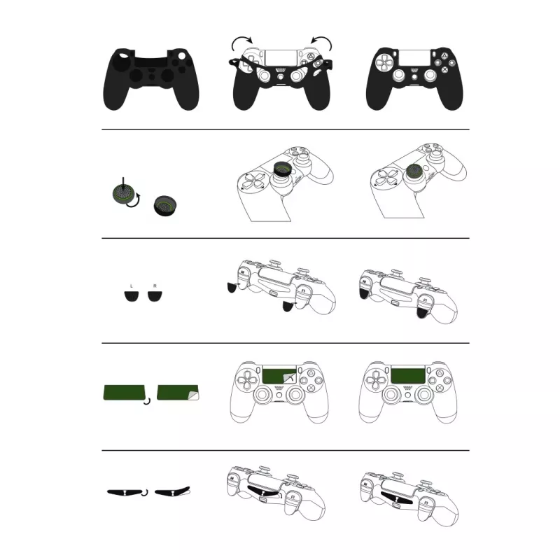 Hama Soccer, PlayStation 4, musta, vihreä