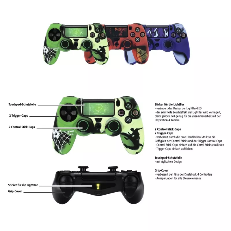 Hama Soccer, PlayStation 4, musta, vihreä