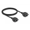 Verkkokaapeli DeLOCK Cat.6A RJ45-RJ45 1 m musta
