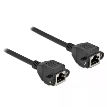 Verkkokaapeli DeLOCK Cat.6A RJ45-RJ45 1 m musta