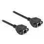 Verkkokaapeli DeLOCK Cat.6A RJ45-RJ45 1 m musta