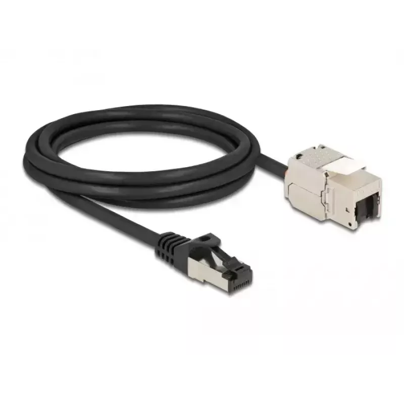 Kaapeli RJ45-uros Keystone-moduuli RJ45-naaras DeLOCK 87028