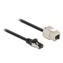 Kaapeli RJ45-uros Keystone-moduuli RJ45-naaras DeLOCK 87028