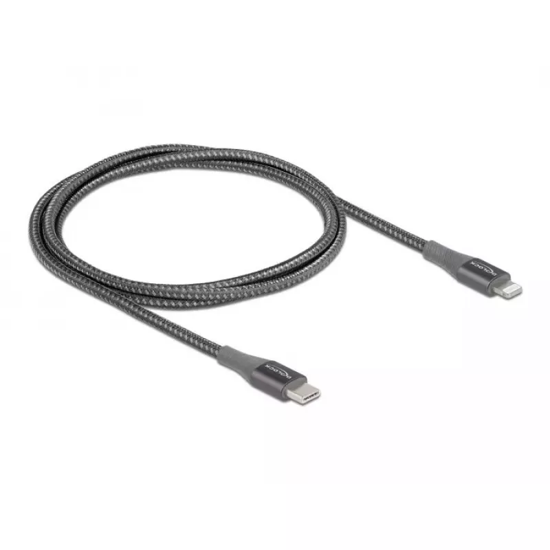 Data- ja latauskaapeli USB Type-C Lightning DeLOCK 86631