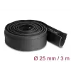 DeLOCK kaapelinsuojus neopreeni joustava vetoketjulla 3 m x 100 mm musta