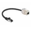 Kaapeli RJ45-uros Keystone-moduuli RJ45-naaras DeLOCK 87022
