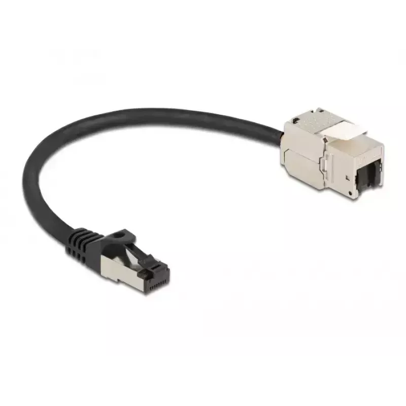 Kaapeli RJ45-uros Keystone-moduuli RJ45-naaras DeLOCK 87022