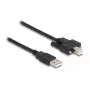 DeLOCK USB 2.0 Type-A-uros Type-B-uros kaapeli 2 m musta