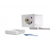 DeLOCK 11497 3-paikkainen pistorasiakuutio 1,5 m jatkojohdolla, USB-laturi, lapsilukko, valkoinen