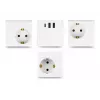 DeLOCK 11497 3-paikkainen pistorasiakuutio 1,5 m jatkojohdolla, USB-laturi, lapsilukko, valkoinen