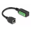 DeLOCK RJ45-kaapeli Cat.5e naaras – riviliitinadapteri 21,5 cm