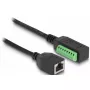 DeLOCK RJ45-kaapeli Cat.5e naaras – riviliitinadapteri 21,5 cm