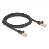 Verkkokaapeli DeLOCK RJ45 80318 uros – uros Cat.6A 2 m musta
