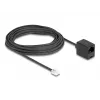 DeLOCK puhelinkaapeli RJ11-uros – RJ45-naaras musta 10 m