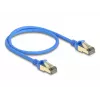 DeLOCK RJ45-verkkokaapeli Cat.8.1 F/FTP ohut 0,5 m sininen