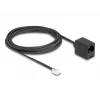DeLOCK puhelinkaapeli RJ11-uros – RJ45-naaras musta 3 m