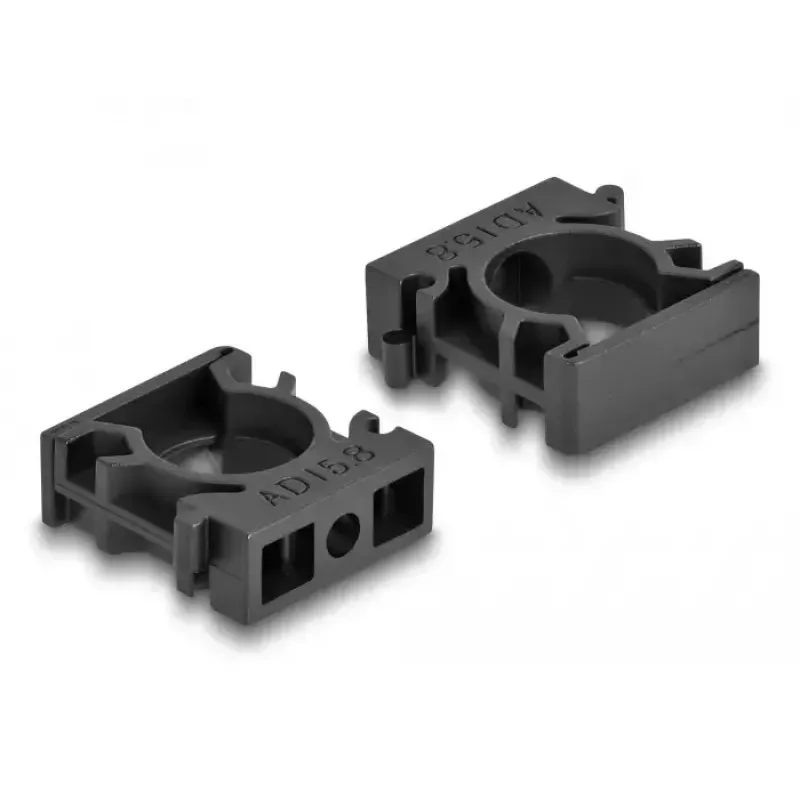 Kaapelipidike DeLOCK 60483 15,8 mm musta 8 kpl