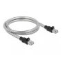 DeLOCK RJ45-kaapeli Cat.6A U/FTP metallipäällysteellä 3 m