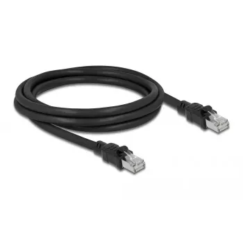 Verkkokaapeli DeLOCK RJ45 Cat.6A F/UTP 2 m musta