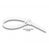 DeLOCK uudelleenkäytettävät nippusiteet, 150 x 7.2 mm, valkoinen, 100 kpl