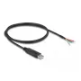 DeLOCK sovitinkaapeli USB 2.0 Type-A sarjaporttiin RS-485 1 m musta