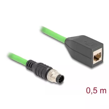 DeLOCK teollisuusverkkotarvike 60570 kaapelin pituus 0,5 m sertifiointi UL 94