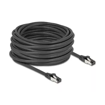 Verkkokaapeli DeLOCK 80576 RJ-45 Cat8.1 15 m musta
