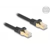 DeLOCK RJ45 verkkokaapeli Kat.6A S/FTP 1 m musta