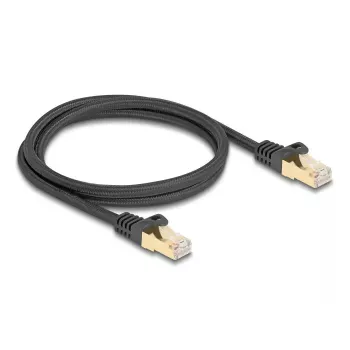 DeLOCK RJ45 verkkokaapeli Kat.6A S/FTP 1 m musta