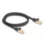 DeLOCK RJ45 verkkokaapeli Kat.6A S/FTP 1 m musta