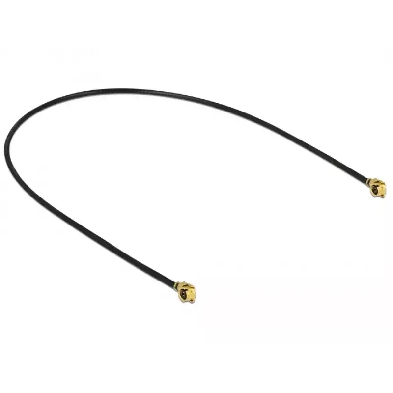 Koaksiaalikaapeli DeLOCK 89608 0,2 m MHF (I-PEX) musta kulta
