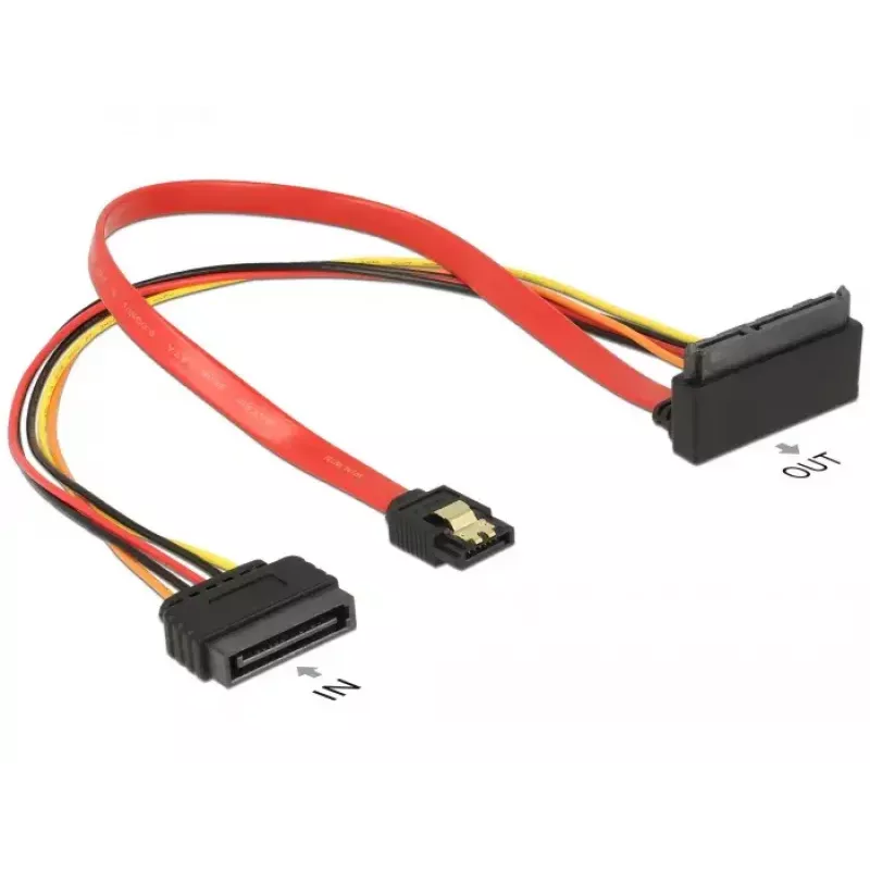 SATA-kaapeli DeLOCK 85515 SATA 15-pin 1 x SATA 22 pin 1 x SATA 7 pin monivärinen