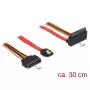 SATA-kaapeli DeLOCK 85515 SATA 15-pin 1 x SATA 22 pin 1 x SATA 7 pin monivärinen