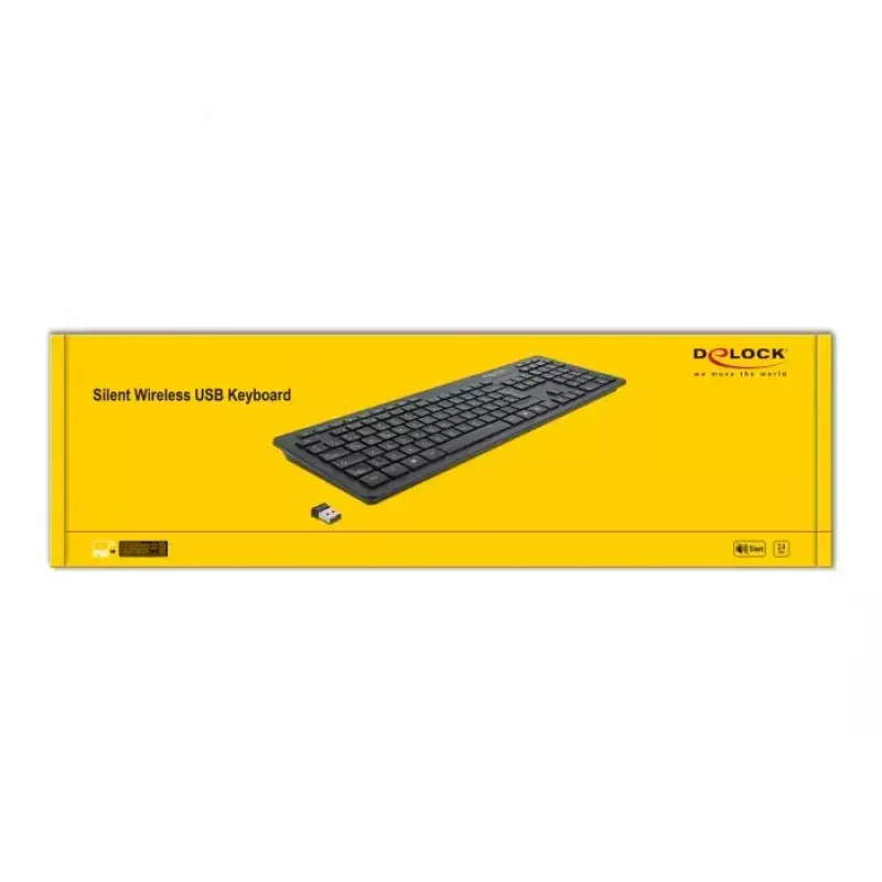 DeLOCK 12004 Home USB QWERTZ saksa musta