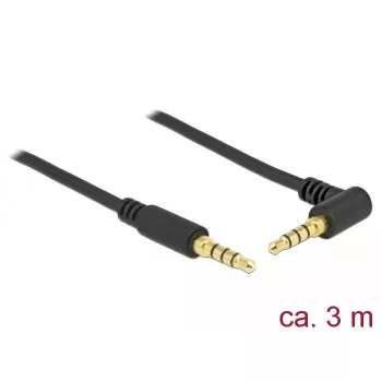 Audiokaapeli DeLOCK 85616 3 m 3,5 mm musta