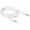 Audiokaapeli DeLOCK 85552 3 m 3,5 mm valkoinen